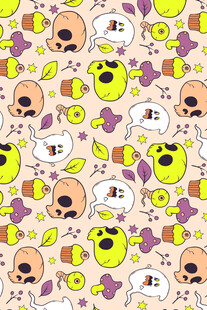 万圣节卡通图案背景