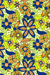 多彩花卉图案纹理