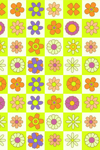 多彩花卉图案背景