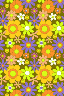 多彩花卉图案背景