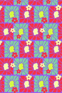 多彩几何图案无缝背景图