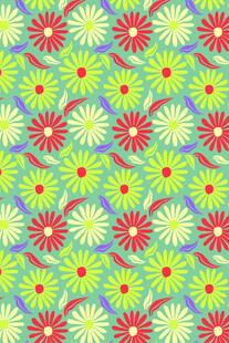 多彩花卉图案背景