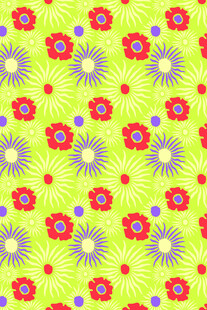 黄绿背景花卉图案纹理