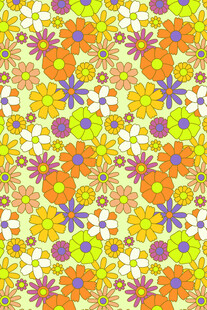 多彩花卉图案背景