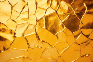 金色碎裂纹理背景图案