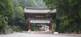 山林中的中式传统牌坊