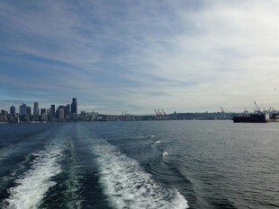 海上航行视角下的城市景观