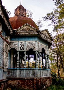 复古欧式凉亭建筑景观