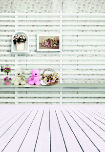 简约花卉装饰的清新空间