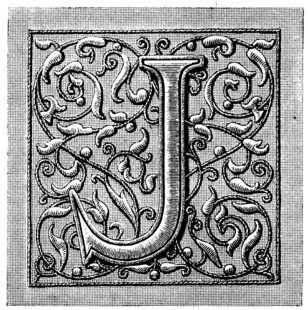 复古雕花字母J装饰图案