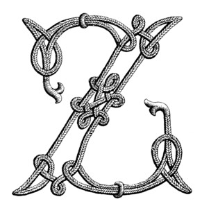 复古装饰风格字母Z