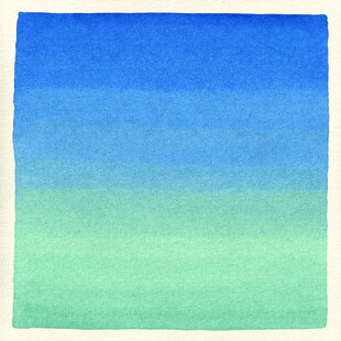 渐变蓝绿水彩背景图