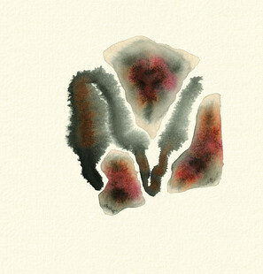 水墨风格狐狸图案