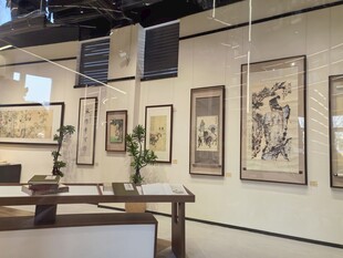 中式挂画展厅雅致氛围