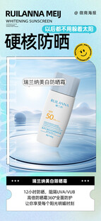 硬核防晒喷雾海报