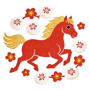 马年元宵节插画
