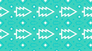 蓝绿底白色箭头图案背景