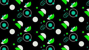 绿色几何图案无缝背景