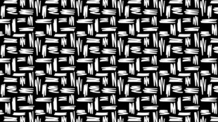 黑白几何编织纹理图案