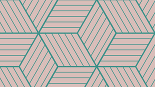 几何条纹六边形图案