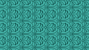 青绿色几何花纹图案背景