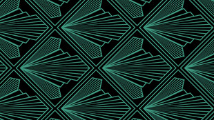 深绿几何图案纹理背景