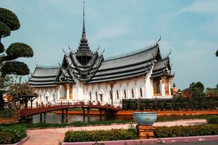 泰国传统风格寺庙建筑