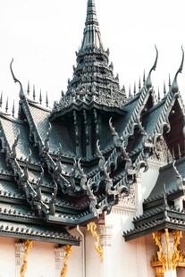 泰国寺庙独特屋顶建筑