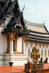 泰国传统寺庙建筑景观