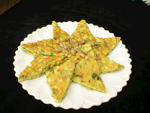 星形蔬菜煎蛋饼