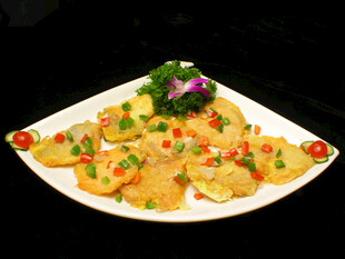 美味香煎土豆片摆盘精致