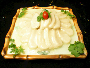 精美摆盘的特色白食