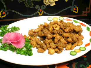 美味腰果鸡丁摆拍