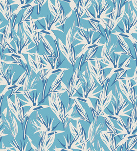 蓝白枝叶图案纹理背景