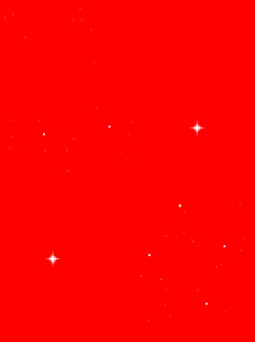 红色背景闪烁星星画面