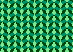 绿色几何菱形图案背景