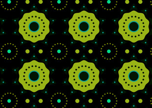 黄绿几何图案背景纹理