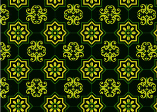 绿色几何花纹图案背景