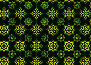 绿色几何图案无缝背景