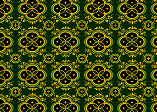 绿色几何花纹图案背景