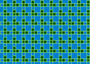 蓝绿相间几何图案背景