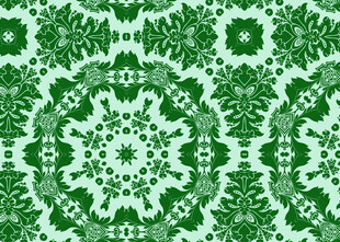 绿色几何花纹图案背景