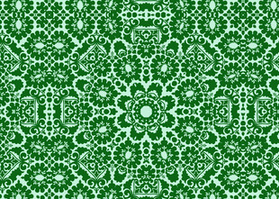 绿色精致几何花纹图案