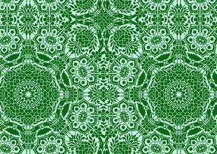 绿色几何花纹图案背景
