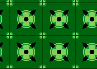 绿色几何图案无缝背景