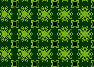 绿色几何花纹无缝图案