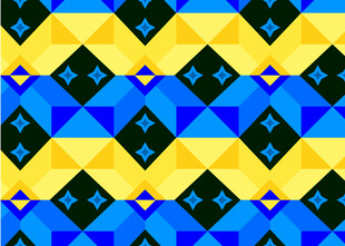 几何菱形多彩图案背景