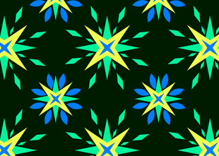 多彩几何星形图案纹理