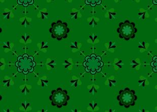 绿色几何图案无缝背景