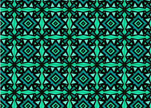 绿色几何图案无缝背景